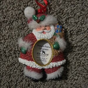 Vintage Kurt Adler Picture Frame Santa Ornament